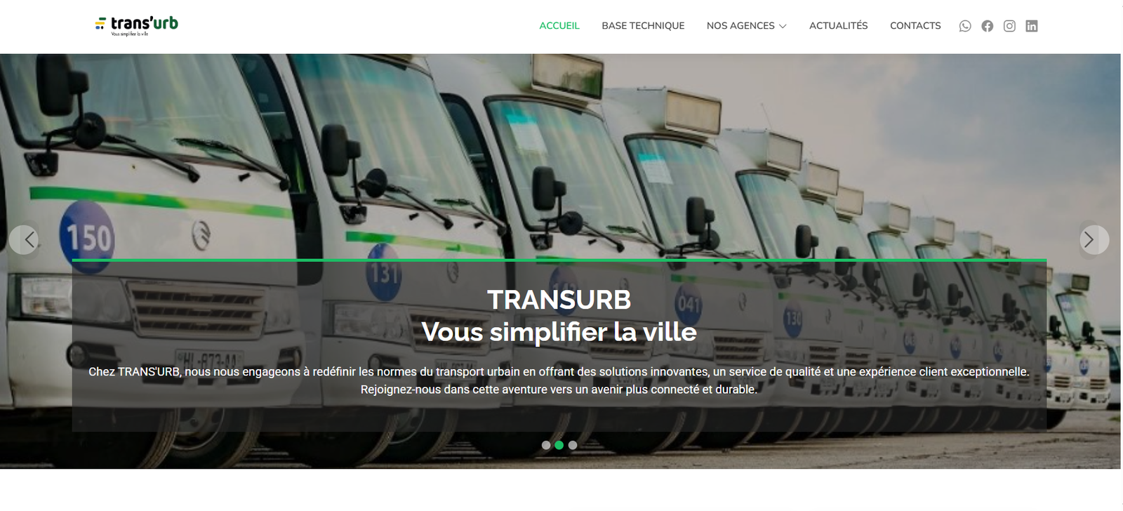 Site Web Trans'urb